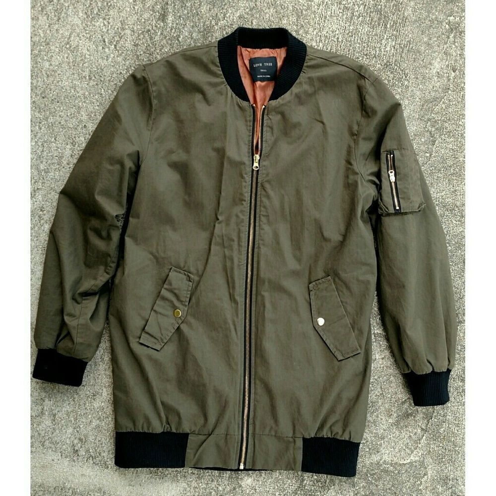 LoveTree oversized bomber jacket. Small - Picture 2 of 2
